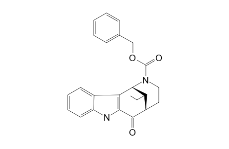 (1RS,5RS,12SR)-2-(BENZYLOXYCARBONYL)-12-ETHYL-6-OXO-1,2,3,4,5,6-HEXAHYDRO-1,5-METHANOAZOCINO-[4,3-B]-INDOLE