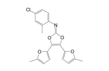 2-(4-Chloro-2-methylphenylimino)-4,5-bis(5-methyl-2-furyl)-1,3-dioxol