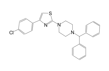 2-(4-benzhydrylpiperazin-1-yl)-4-(4-chlorophenyl)-1,3-thiazole