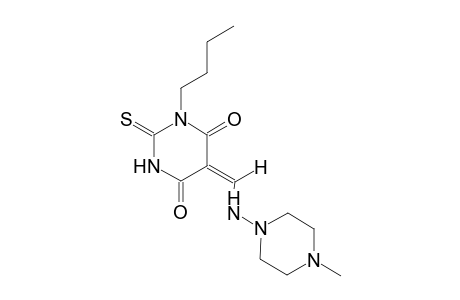 (5E)-1-butyl-5-{[(4-methyl-1-piperazinyl)amino]methylene}-2-thioxodihydro-4,6(1H,5H)-pyrimidinedione