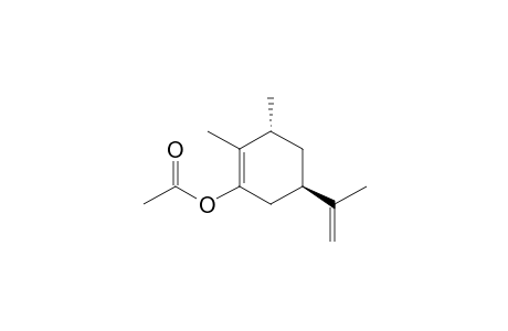 (3R,5R)-5-Isopropenyl-2,3-dimethylcyclohex-1-enyl acetate