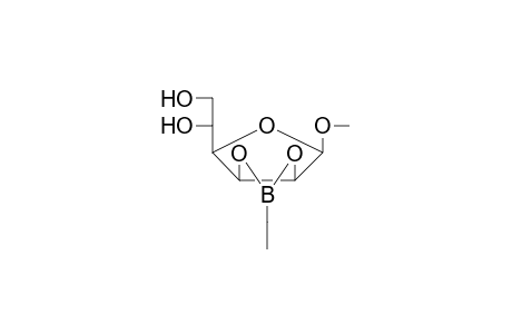 .beta.-d-Mannofuranoside, methyl-2,3-O-(ethylboranediyl)-