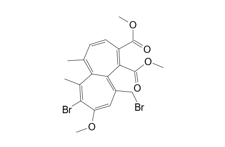 Dimethyl 9-bromo-6-(bromomethyl)-8-methoxy-1,10-dimethylheptalene-4,5-dicarboxylate
