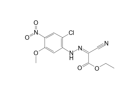 Propanedioic acid, mononitrile, 2-(2-chloro-5-methoxy-4-nitrophenylhydrazono)-, ethyl ester