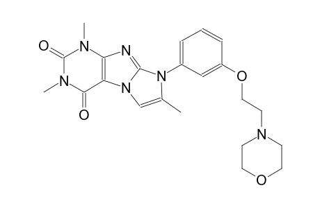 1H-imidazo[2,1-f]purine-2,4(3H,8H)-dione, 1,3,7-trimethyl-8-[3-[2-(4-morpholinyl)ethoxy]phenyl]-