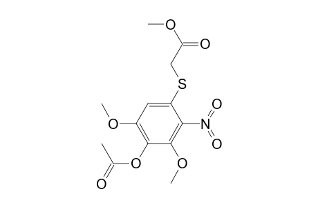 Methyl [(4-Acetoxy-3,5-dimethoxy-2-nitrophenyl)thio]acetate