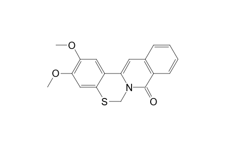 6H,8H-Isoquino[2,3-c][1,3]benzothiazin-8-one, 2,3-dimethoxy-