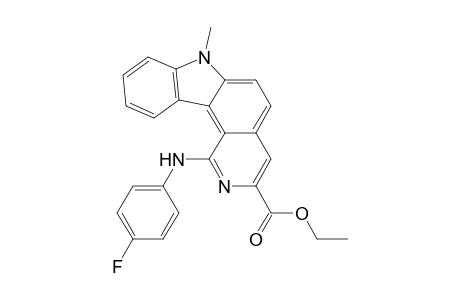 Ethyl 1-(p-Fluorophenyl)amino-7-methyl-7H-pyrido[4,3-c]carbazole-3-carboxylate