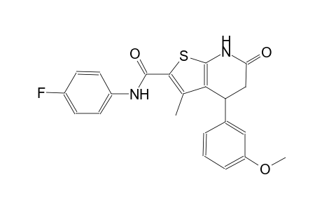thieno[2,3-b]pyridine-2-carboxamide, N-(4-fluorophenyl)-4,5,6,7-tetrahydro-4-(3-methoxyphenyl)-3-methyl-6-oxo-