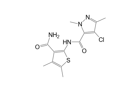 N-[3-(aminocarbonyl)-4,5-dimethyl-2-thienyl]-4-chloro-1,3-dimethyl-1H-pyrazole-5-carboxamide