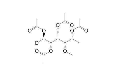 1,2,3,5-tetra-O-acetyl-6-deoxy-4-O-methylhexitol-1-d