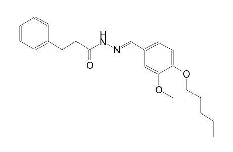 N'-{(E)-[3-methoxy-4-(pentyloxy)phenyl]methylidene}-3-phenylpropanohydrazide