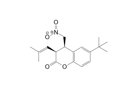 (3S,4R)-6-(tert-Butyl)-3-(2-methylprop-1-en-1-yl)-4-(nitromethyl)chroman-2-one