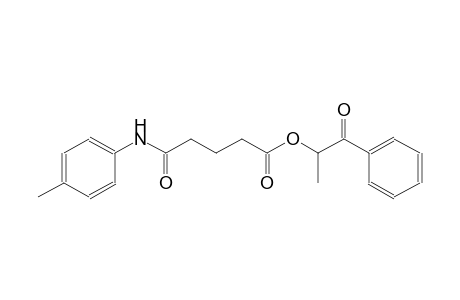 pentanoic acid, 5-[(4-methylphenyl)amino]-5-oxo-, 1-methyl-2-oxo-2-phenylethyl ester