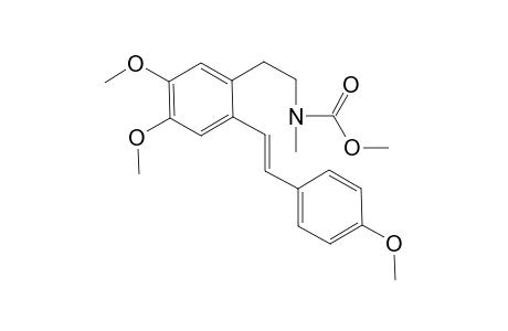 Methyl N-[2-[4,5-dimethoxy-2-[(E)-2-(4-methoxyphenyl)ethenyl]phenyl]ethyl]-N-methyl-carbamate