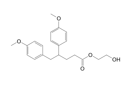 2-Hydroxyethyl 4,5-bis(4-methoxyphenyl)pentanoate