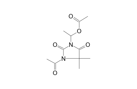 1-(1-Acetoxyethyl)-3-acetyl-4,4-dimethyl-2,5-dioxoimidazolidine