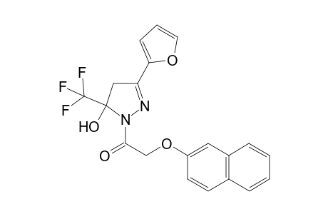 5-Trifluoromethyl-3-(2-furyl)-5-hydroxy-4,5-dihydro-1H-1-(2-naphthoxyacetyl)pyrazole