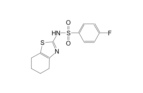 4-fluoro-N-(4,5,6,7-tetrahydro-1,3-benzothiazol-2-yl)benzenesulfonamide