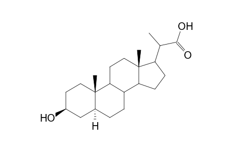 23,24-Bisnor-5α-cholanic acid-3β-ol