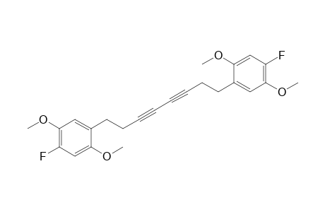 1-fluoranyl-4-[8-(4-fluoranyl-2,5-dimethoxy-phenyl)octa-3,5-diynyl]-2,5-dimethoxy-benzene