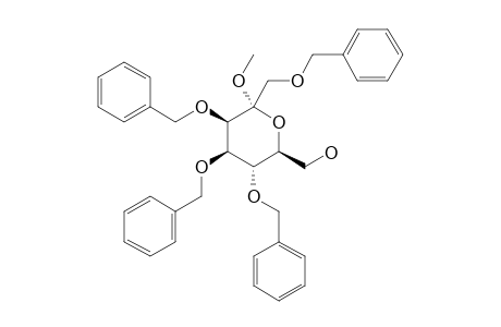 METHYL-1,3,4,5-TETRA-O-BENZYL-L-MANNO-2-HEPTULOPYRANOSIDE