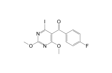 (4-Fluorophenyl)(4-iodo-2,6-dimethoxypyrimidin-5-yl)methanone