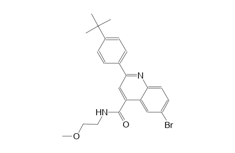 6-bromo-2-(4-tert-butylphenyl)-N-(2-methoxyethyl)-4-quinolinecarboxamide