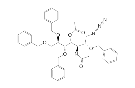 3-ACETAMIDO-4-O-ACETYL-1-AZIDO-2,5,6,7-TETRA-O-BENZYL-1,3-DIDEOXY-D-GLYCERO-D-GALACTO-HEPTITOL