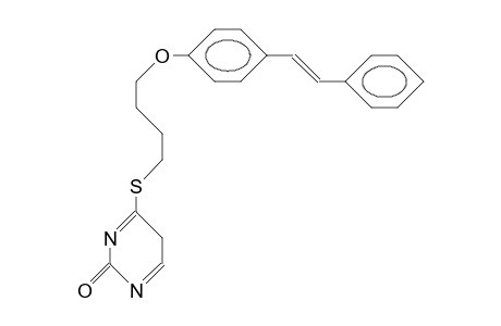 4-(E)-(Stilbenyloxy-butylthio)-2(1H)-pyrimidinone