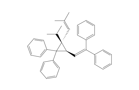 trans-2-Isopropyl-2-(2-methylpropenyl)-1,1-diphenyl-3-(2,2-diphenylvinyl)cyclopropane