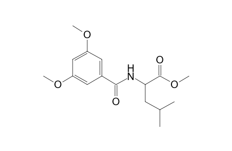 methyl 2-[(3,5-dimethoxybenzoyl)amino]-4-methylpentanoate