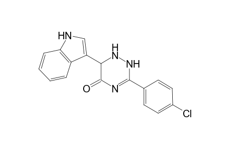 3-(4-Chlorophenyl)-6-(1H-indol-3-yl)-2,6-dihydro-1H-1,2,4-triazin-5-one
