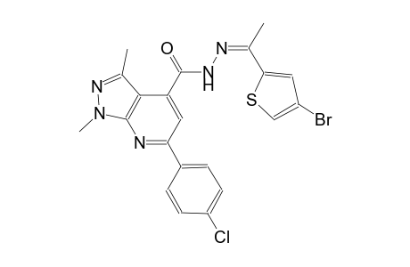 N'-[(Z)-1-(4-bromo-2-thienyl)ethylidene]-6-(4-chlorophenyl)-1,3-dimethyl-1H-pyrazolo[3,4-b]pyridine-4-carbohydrazide