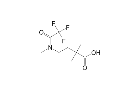 Butanoic acid, 2,2-dimethyl-4-[methyl(2,2,2-trifluoroacetyl)amino]-