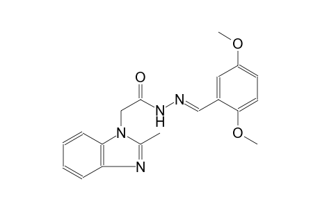 N'-[(E)-(2,5-dimethoxyphenyl)methylidene]-2-(2-methyl-1H-benzimidazol-1-yl)acetohydrazide