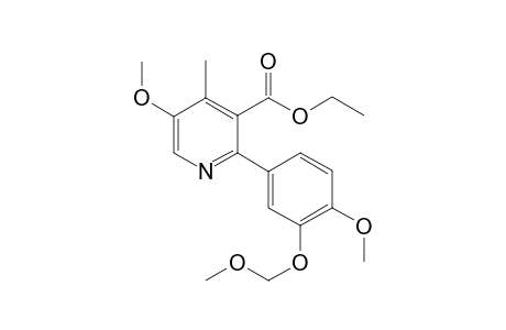Ethyl 5-methoxy-2-[4'-methoxy-3'-(methyoxymethyloxy)phenyl]-4-methylnicotinate