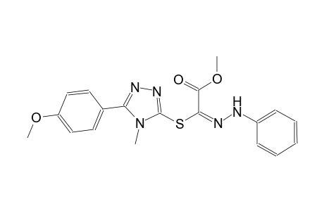 methyl (2E)-{[5-(4-methoxyphenyl)-4-methyl-4H-1,2,4-triazol-3-yl]sulfanyl}(phenylhydrazono)ethanoate
