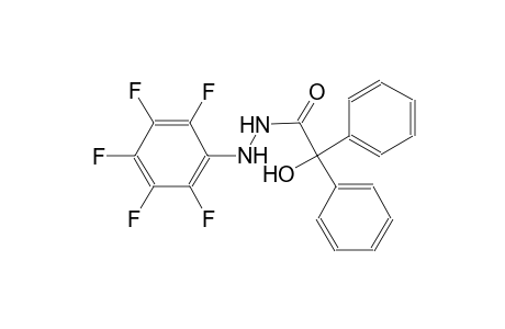 2-hydroxy-N'-(2,3,4,5,6-pentafluorophenyl)-2,2-diphenylacetohydrazide