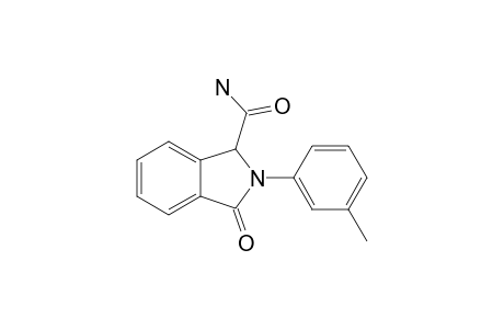 3-OXO-2-(3-TOLYL)-2,3-DIHYDRO-1H-ISOINDOLE-1-CARBOXAMIDE
