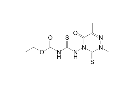 N-Ethoxycarbony-N'-(2,6-dimethyl-3-thioxo-5-oxo-4-[1,2,4]triazinyll)thiourea