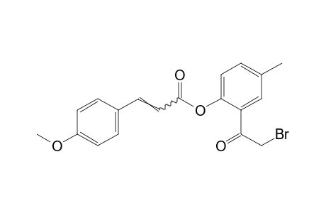 p-methoxycinnamic acid, 2-(bromoacetyl)-p-toyl ester