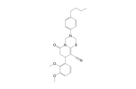 2H,6H-pyrido[2,1-b][1,3,5]thiadiazine-9-carbonitrile, 3-(4-butylphenyl)-8-(2,3-dimethoxyphenyl)-3,4,7,8-tetrahydro-6-oxo-