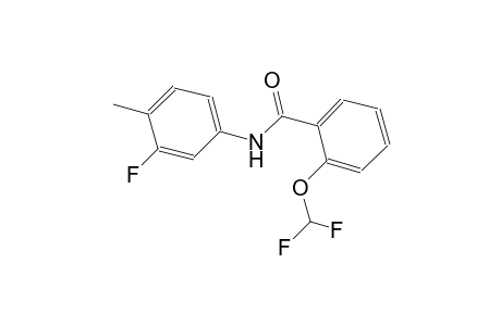 2-(difluoromethoxy)-N-(3-fluoro-4-methylphenyl)benzamide