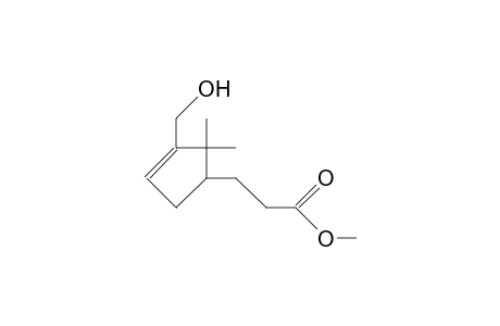 1a-(2-Methoxycarbonyl-ethyl)-3-hydroxymethyl-2,2-dimethyl-3-cyclopentene