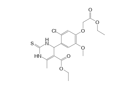 ethyl 4-[2-chloro-4-(2-ethoxy-2-oxoethoxy)-5-methoxyphenyl]-6-methyl-2-thioxo-1,2,3,4-tetrahydro-5-pyrimidinecarboxylate