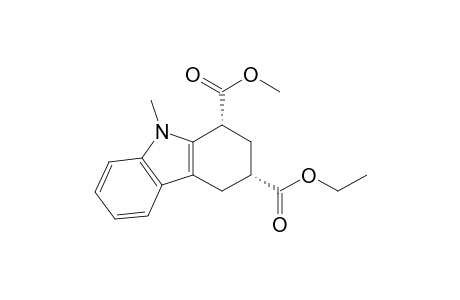 1H-Carbazole-1,3-dicarboxylic acid, 2,3,4,9-tetrahydro-9-methyl-, 3-ethyl 1-methyl ester, cis-