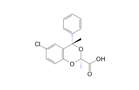 6-chloro-2,cis-4-dimethyl-4-phenyl-1,3-benzodioxan-2-carboxylic acid