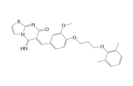 (6Z)-6-{4-[3-(2,6-dimethylphenoxy)propoxy]-3-methoxybenzylidene}-5-imino-5,6-dihydro-7H-[1,3]thiazolo[3,2-a]pyrimidin-7-one