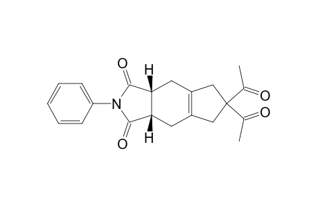 Cyclopent[f]isoindole-1,3(2H,3aH)-dione, 6,6-diacetyl-4,5,6,7,8,8a-hexahydro-2-phenyl-, cis-